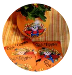 Enjoy pattern packet CBP0030 - Give Thanks Coasters and Bowl.  Fun to paint and to share, this design is perfect for the Autumn and Thanks Giving season. 