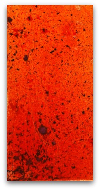 Use DecoArt Media Misters to add spatter and mist to the canvas.  Try Orange, Red and Purple.  Cool effect!
