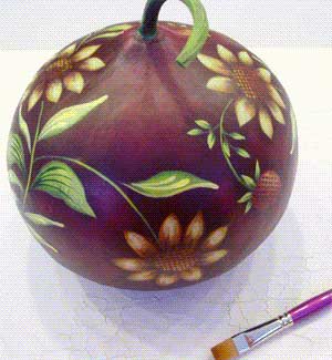 Painted gourd how to paint on gourds for fun or profit Painted gourd how to paint on gourds for fun or profit
