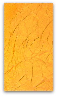 Use gesso on canvas.  While wet apply tissue paper and another coat of gesso.  This creates a wrinkled texture for painting on.