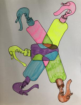 Day 28 - Contour Painting