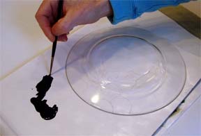 step 3 reverse glas painting