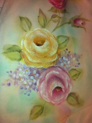 Rose Floral on Fabric